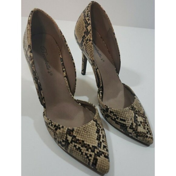 Breckelle's ~Woman Size 8.5M~ Animal Print High Heel Stiletto Shoes. - Picture 5 of 12